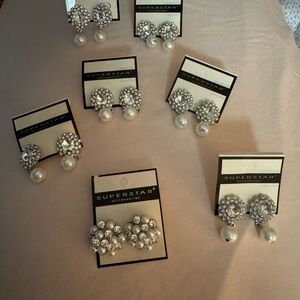 Silver and Pearl Earrings